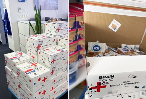 Die neuen Brain Food Boxen für die Online-Teilnehmer:Innen 