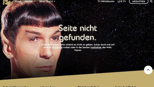 tele5.de beamt uns in eine andere Galaxie